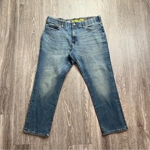 Lee Jeans Extreme Motion Straight Fit Tapered Leg Mens 36x32 Blue Denim Stretch